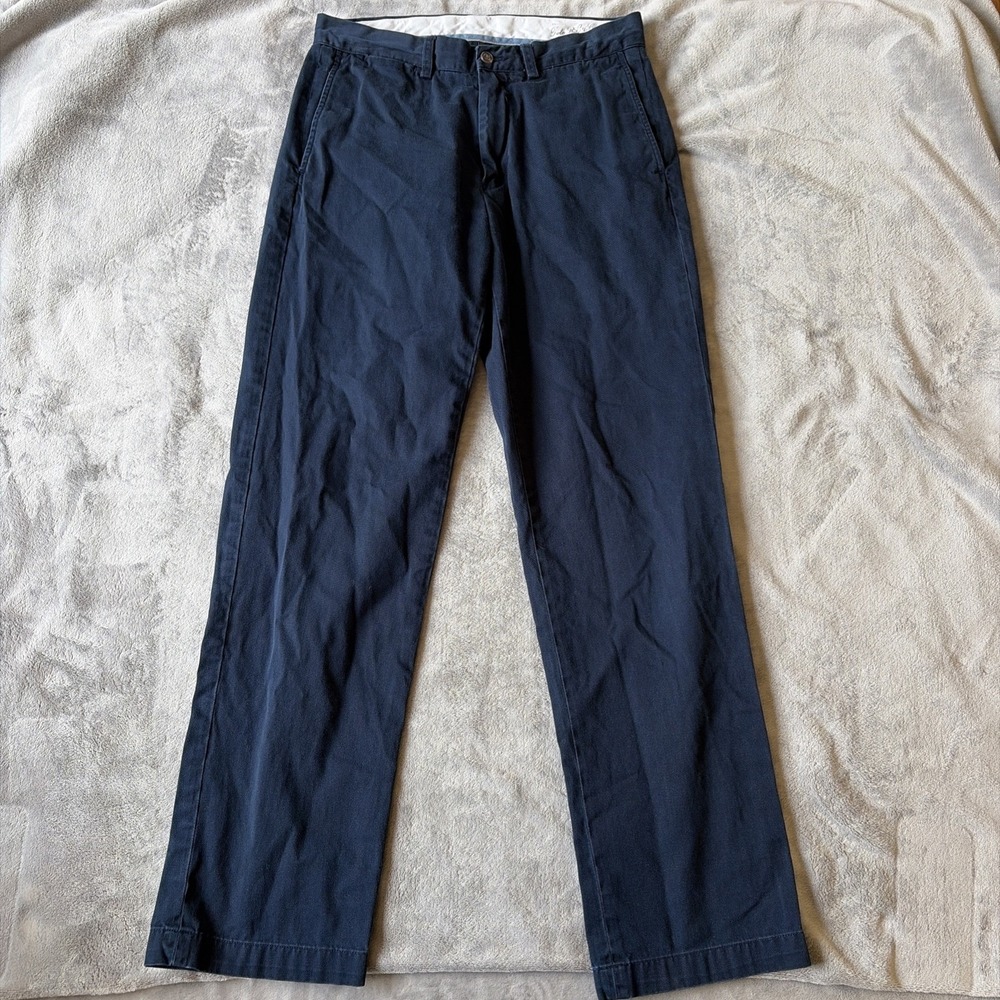 Polo Ralph Lauren Classic Fit Pants Mens 30x31 Navy Chino Casual Preppy Straight